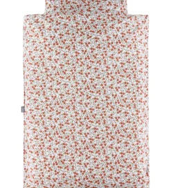 Nørgaard Madsens Sengetøj - Junior - Hvid m. Røde Blomster