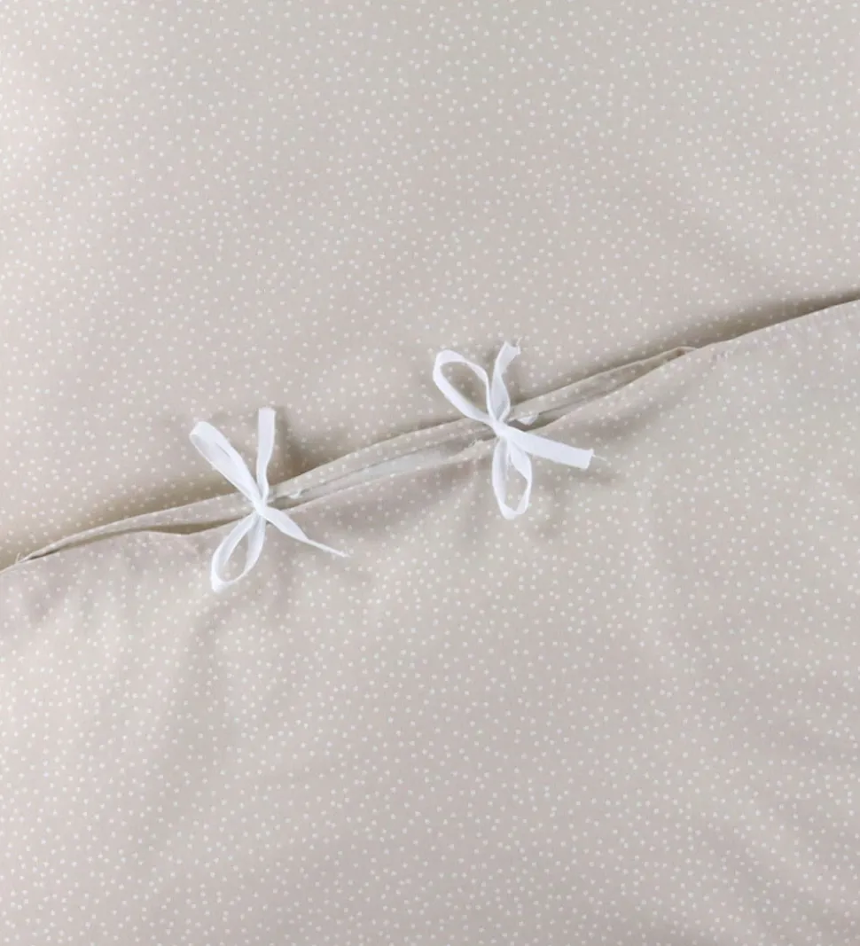 Nørgaard Madsens Sengetøj - Junior - Natur m. Prikker