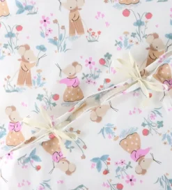 Nørgaard Madsens Sengetøj - Junior - Natur m. Mus i Haven