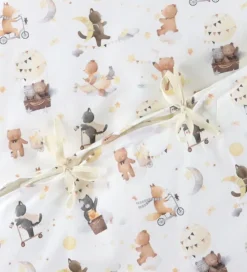 Nørgaard Madsens Sengetøj - Junior - Hvid m. Bamser i Luftballon