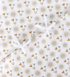 Nørgaard Madsens Sengetøj - Junior - Hvid m. Glad Sol/Hjerter