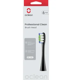 OCLEAN Tandbørste-hoveder - Professional Clean - 6-pak - Sort
