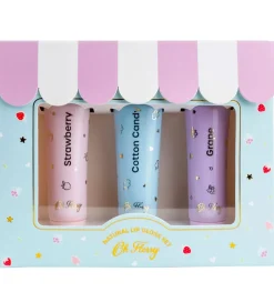 Oh Flossy Lip Gloss - 3-pak - Jordbær/Candyfloss/Grape