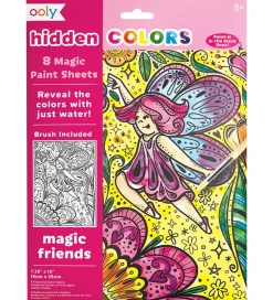 Ooly Magiske Maleark - Hidden Colors - 8 Stk. - Magic Friends