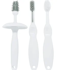 Oopsy Tandbørstesæt - 4 Dele - Hvid/Grå