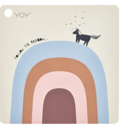 OYOY Dækkeserviet - Follow The Rainbow - Beige