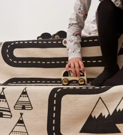 OYOY Gulvtæppe - 180x70 cm - Adventure - Råhvid