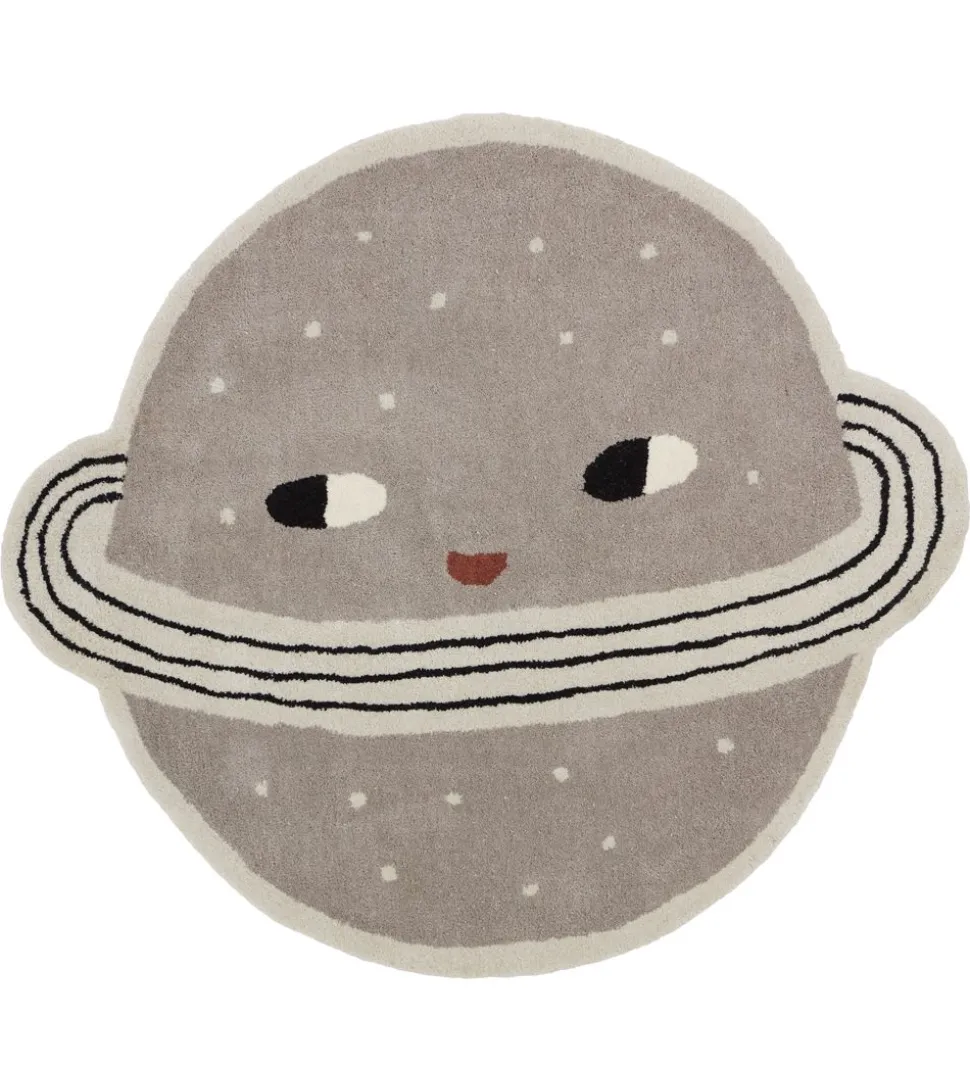 OYOY Gulvtæppe - 100x116 cm - Planet - Clay