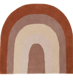 OYOY Gulvtæppe - 88x90 cm - Rainbow - Choko