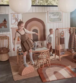 OYOY Gulvtæppe - 88x90 cm - Rainbow - Choko