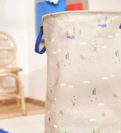 OYOY Opbevaringskurv - Foxy - Large - Beige/Blå