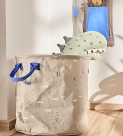 OYOY Opbevaringskurve - 2-pak - Foxy - Medium - Beige/Blue