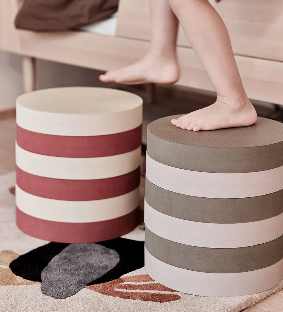 OYOY Skammel - Iro - 28x28 cm - Vanilla/Nutmeg