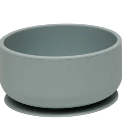 OYOY Skål - Enkei Suction - Silikone - Dusty Blue