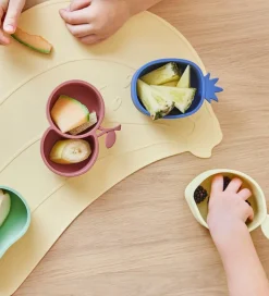 OYOY Snackskåle - 2-pak - Silikone - Lemon & Pear - Yellow/Green