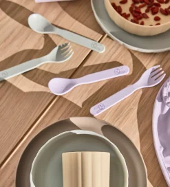 OYOY Spisesæt - Bioplast - 3 Dele - Pullo - Pale Mint/Vanilla/La