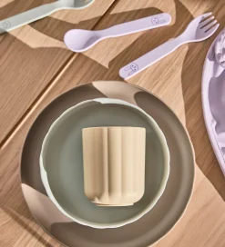 OYOY Spisesæt - Bioplast - 3 Dele - Pullo - Pale Mint/Vanilla/Ta