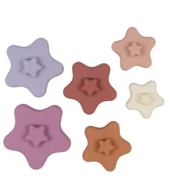 Petit Monkey Stabletårn Stjerner - Silikone - Lilla/Rosa Mix