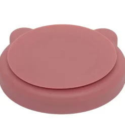 Petit Monkey Tallerken m. Sugekop - Silikone - Bear - Mahogany R