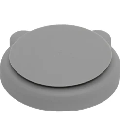 Petit Monkey Tallerken m. Sugekop - Silikone - Pewter Green