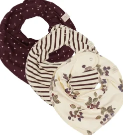 Petit Piao Savlesmække - Rib - Modal - 3-pak - Black Berry