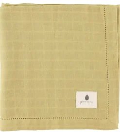 Pine Cone Babysvøb - 120x120 cm - Björk - Mustard