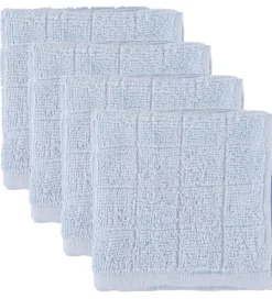 Pippi Vaskeklud - 4-pak - Lyseblå