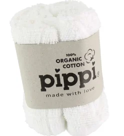 Pippi Vaskeklude - 4-pak - Hvid