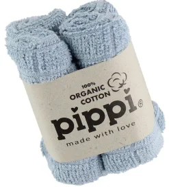 Pippi Vaskeklude - 4-pak - Lyseblå