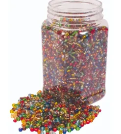 Playbox Perler - Glasperler Indfarvet - 4 mm - 500 g