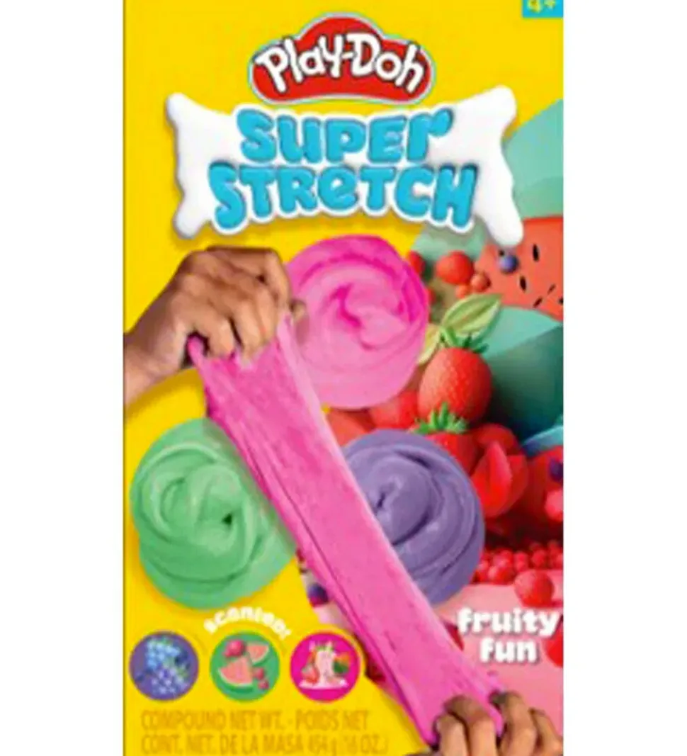 Play-Doh Slim - 3 Stack Jars - Super Stretch Fruity Fun