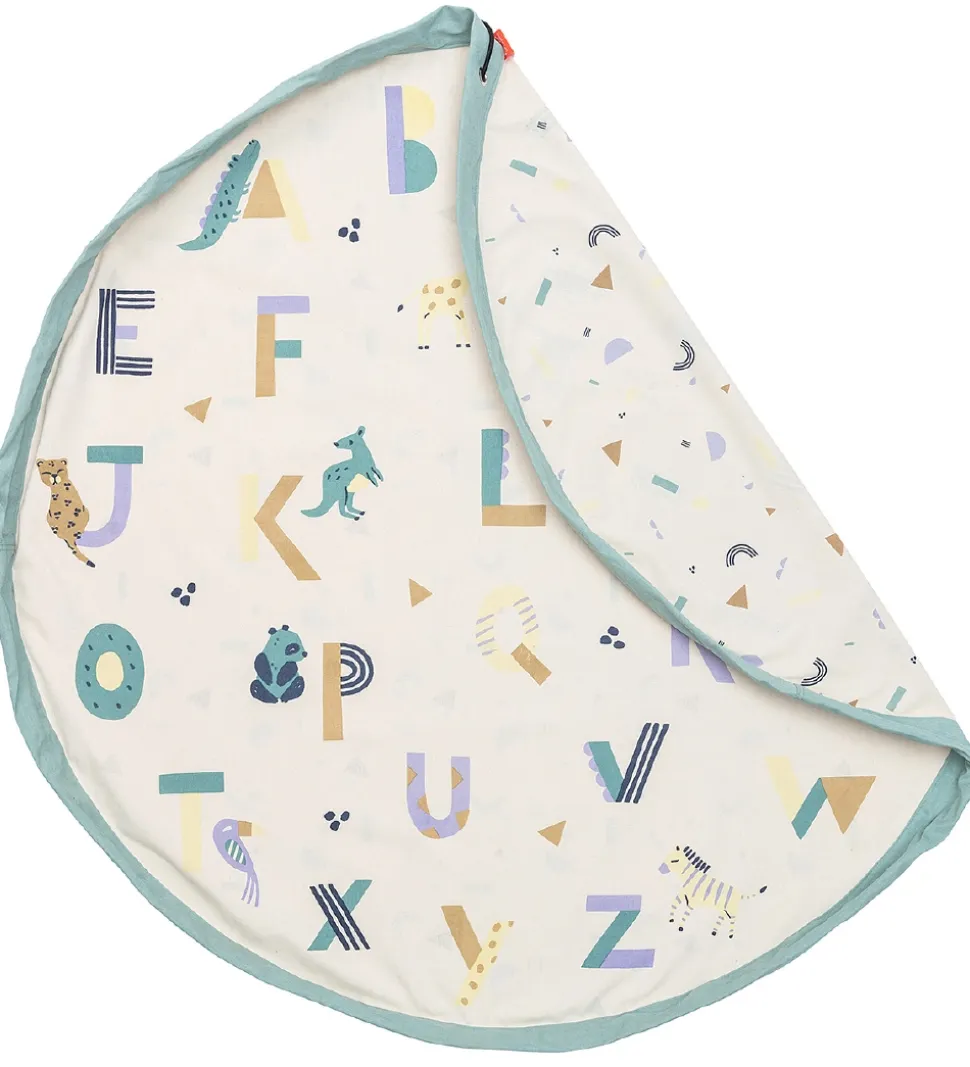 Play&Go Legetøjstæppe - Ø: 140 cm - Animal Alphabet