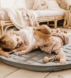 Play&Go Legetøjstæppe - Ø120 - Soft Organic - Meadow Green