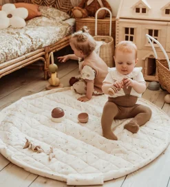 Play&Go Legetøjstæppe - Ø120 - Soft Organic - Moon