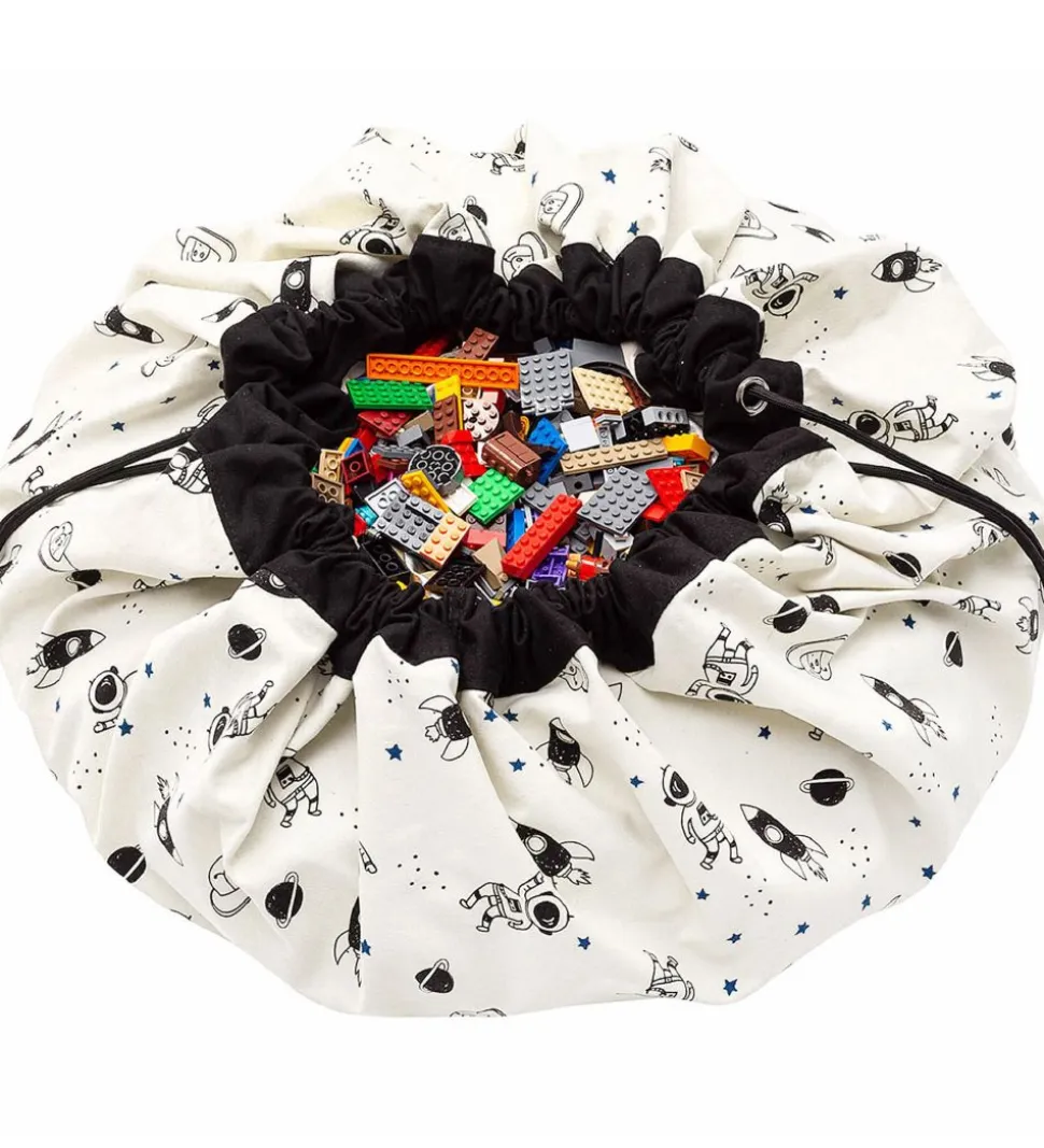 Play&Go Legetøjstæppe - Ø140 cm - Space Glow