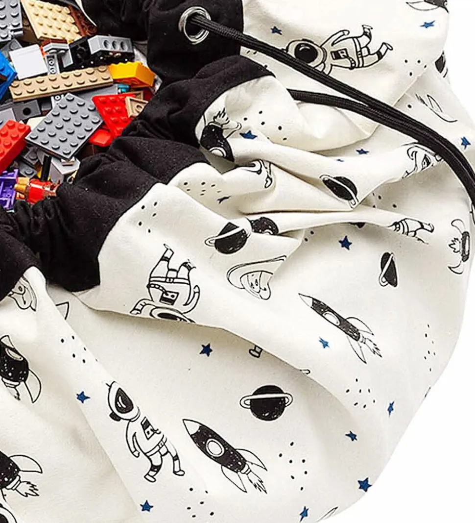 Play&Go Legetøjstæppe - Ø140 cm - Space Glow