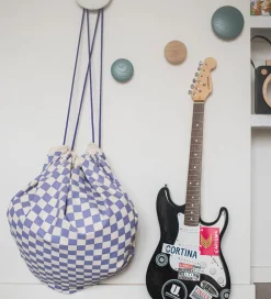 Play&Go Legetøjstæppe - Ø140 cm - Vichy Purple