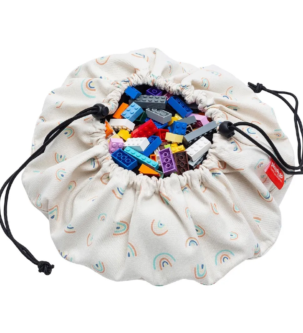 Play&Go Legetøjstæppe - Ø: 40cm - Mini Rainbows