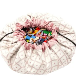 Play&Go Legetøjstæppe - Ø140 cm - Geo Coral