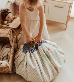 Play&Go x Moulin Roty Legetøjstæppe - Ø140 cm - Les Toupitis