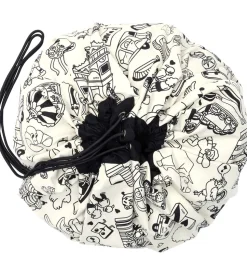 Play&Go x OMY Legetøjstæppe m. Stoftuscher - Ø140 cm - Paris