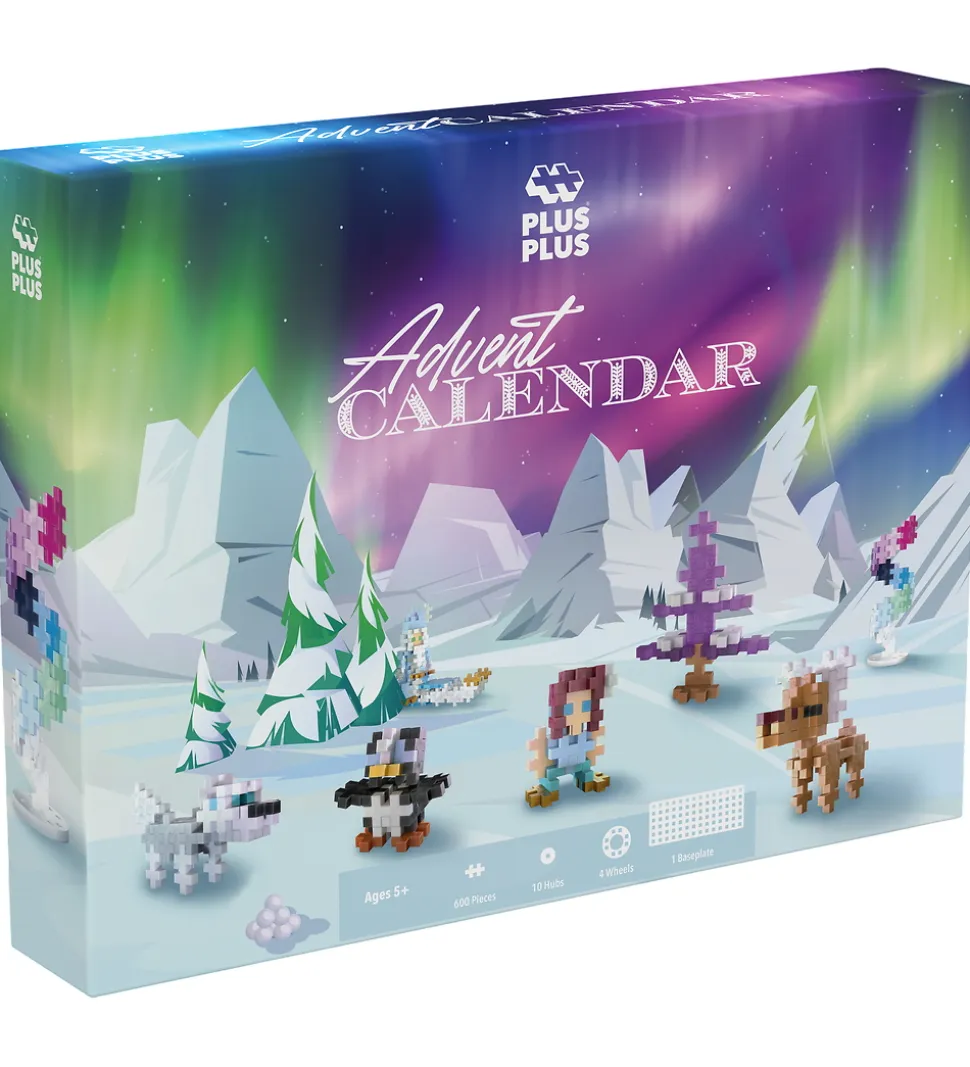 Plus-Plus Julekalender - 600 Dele - 24 Låger