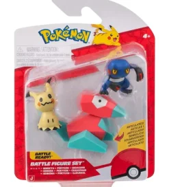 Pokémon Figurer - Battle Figure - Mimikyu/Porygon/Croagunk