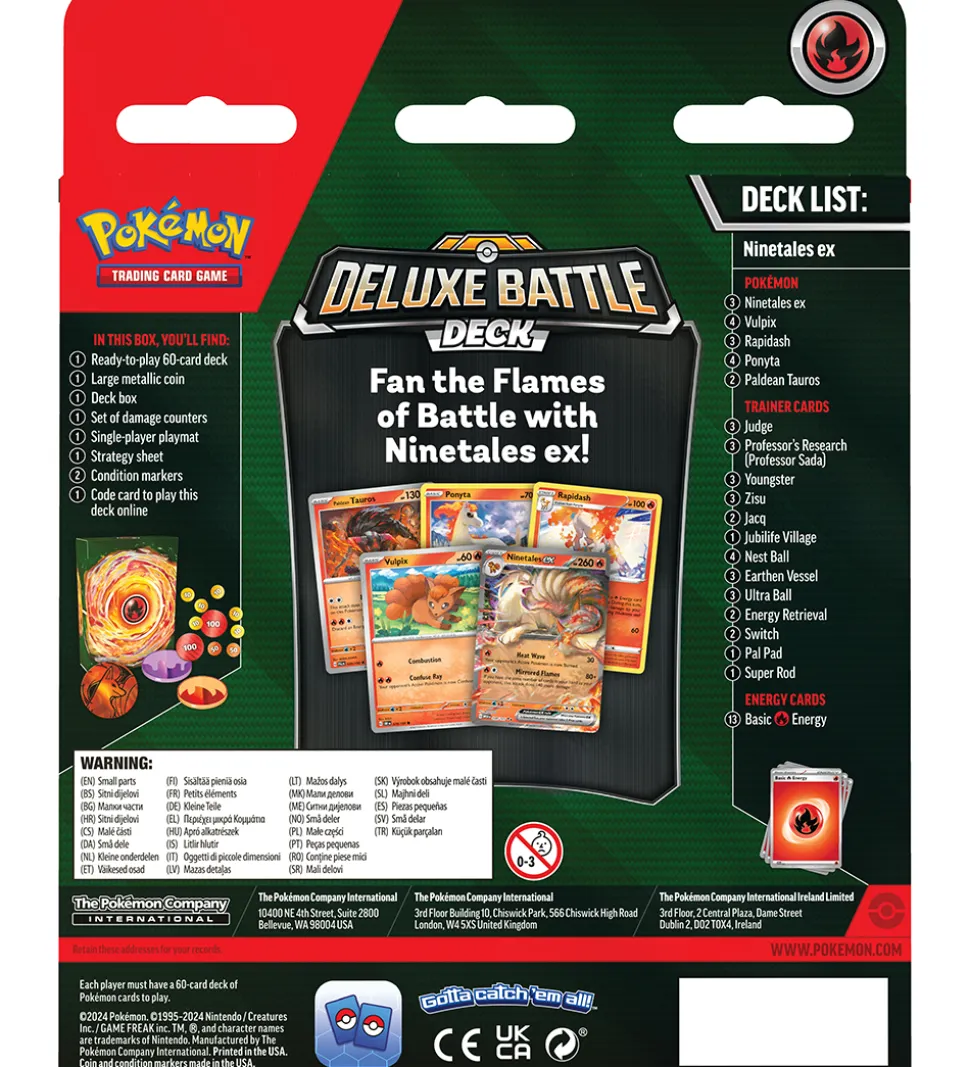 Pokémon Samlekort - Deluxe Battle Deck - Ninetales ex