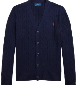 Polo Ralph Lauren Cardigan - Strik - Cable - Navy