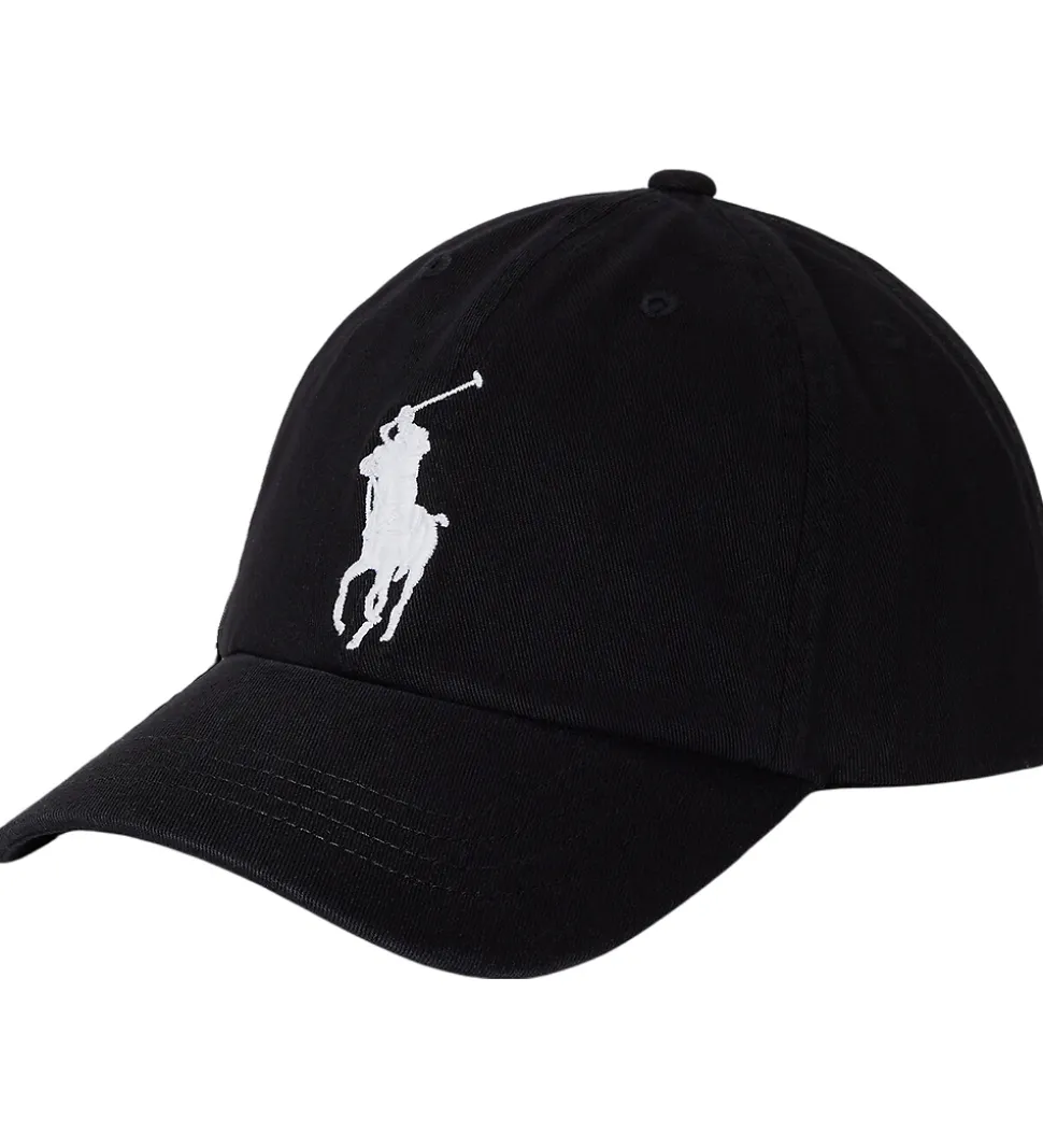 Polo Ralph Lauren Kasket - Sort m. Hvid