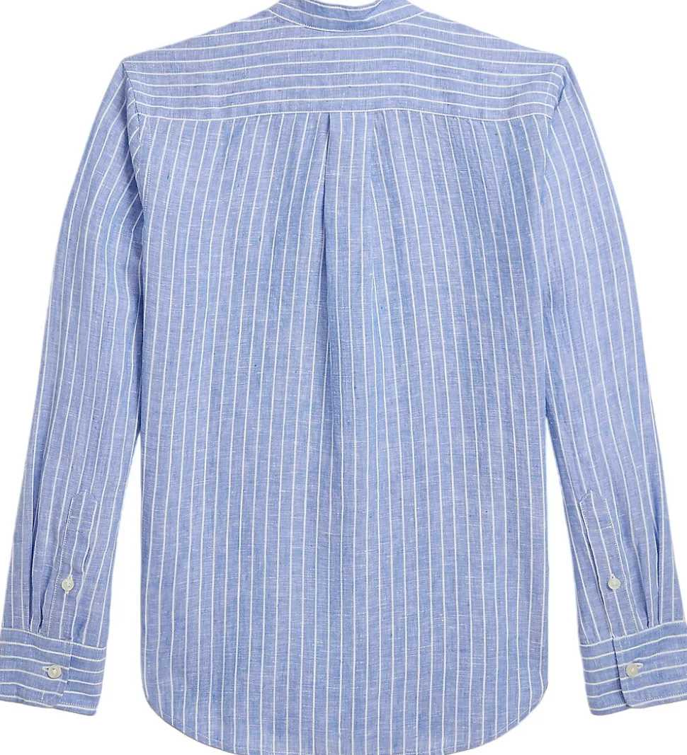 Polo Ralph Lauren Skjorte - Postboy - Blå/Hvidstribet