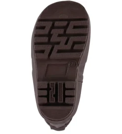 Pom Pom Gummistøver m. For - Ankel - Chocolate