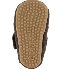 Pom Pom Hjemmesko - Uld - Brun