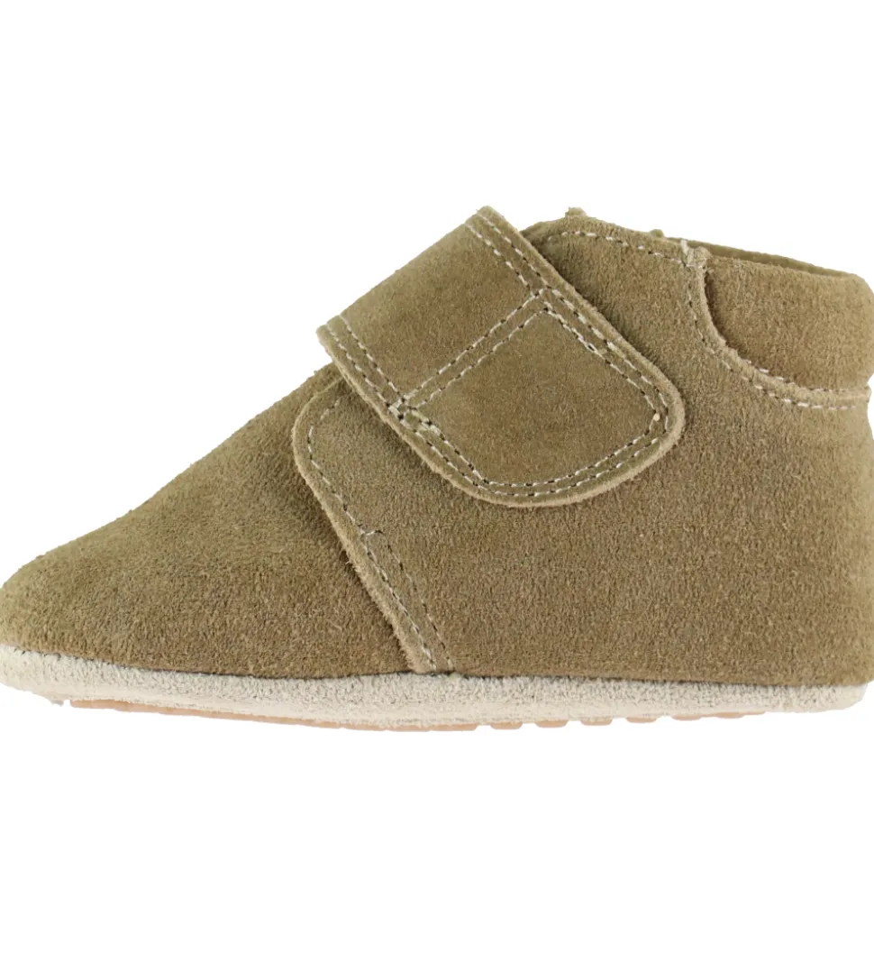 Pom Pom Skindfutter - Beginners Velcro - Kakhi Suede